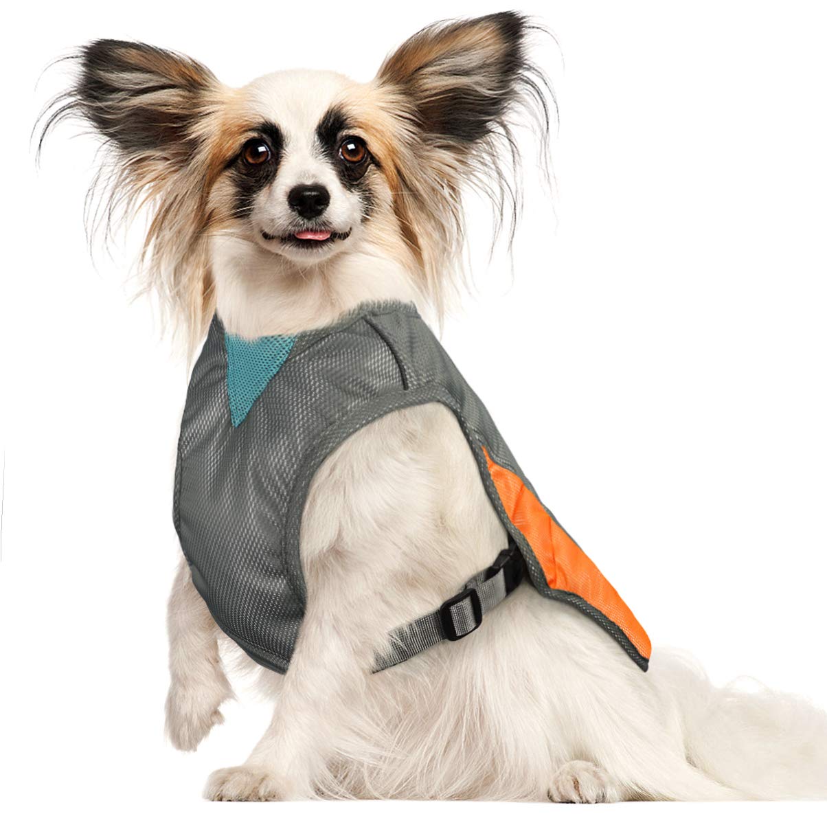 POPETPOP Dog Cooling Vest - Reflective Dog Cooling Coat with Adjustable Side Straps, Pet Cooler Jacket(Size)