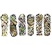 MelodySusie Full Arm Temporary Tattoo for Men Women, 18 Sheets Black Tattoo Body Sticker Tattoos, for Masked Balls, Festivals, Shows, Street Art