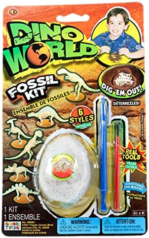 Dino World Fossil Kit With Real Tools, 144-Pack