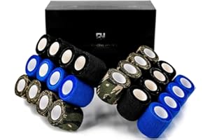 EH Tattoo Grip Tape 24Pcs Self-adhesive Bandage Cohesive Elastic Wrap for Tattoo Pen Machine Accessories