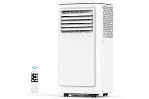 COWSAR Portable Air Conditioner, 8000BTU Air Conditioner Portable for Room Cooling Up 350sq.ft, Portable AC Unit with Dehumidifier and Fan and Remote Control < 53dB Air Conditioner