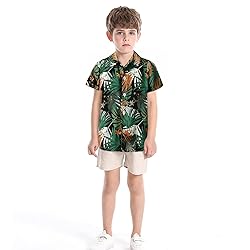 Yoolhamy Father and Son Matching Hawaiian Shirt