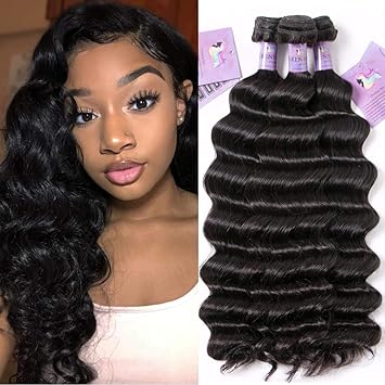 Amazon Com Brennas Peruvian Loose Wave Hair Weave 3 Bundles