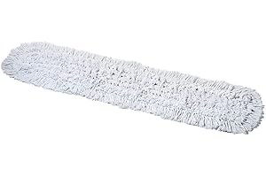 Tidy Tools Commercial Dust Mop Replacement Head – 60 x 5 in. Cotton Reusable Mop Head – Industrial Dust Mop Refill for Floor Cleaning & Janitorial Supplies