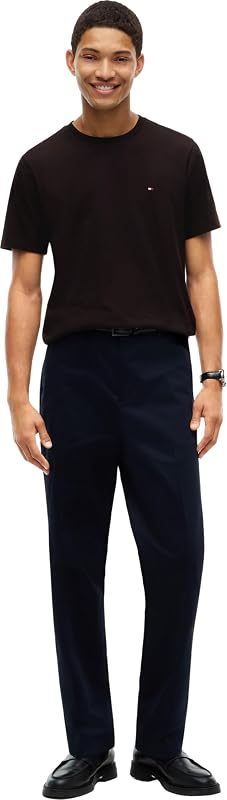 ESS Seasonal Reg Fit Solid Mw0mw39995 S/S T-shirt para homens, chocolate, L — foto 4 de 5