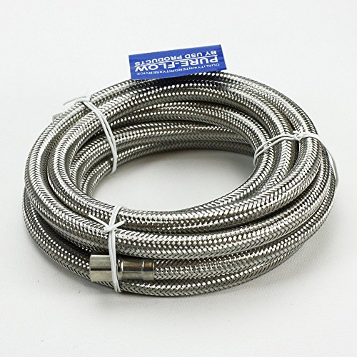 Ice Maker Stainless Steel Braided Water Line 10' Length 1/4" Connection Buy Online in