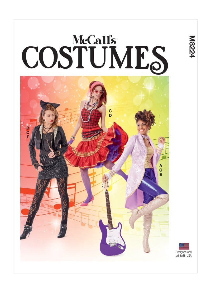 McCall's Sewing Pattern M8224A5 Misses Costume