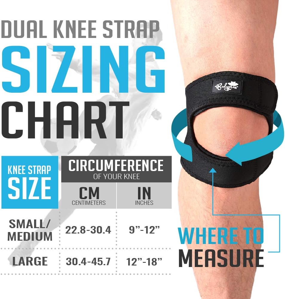 Patellar Tendon Support Strap (Large), Knee Pain Relief Adjustable Neoprene Knee Strap for Running, Arthritis, Jumper, Tennis Injury Recovery: Industrial & Scientific