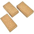 EMILYPRO Cork Sanding Blocks 4-1/4"x 2-3/8" x 1-3/16" Hand Sanding Tool for sandpaper - 3pcs