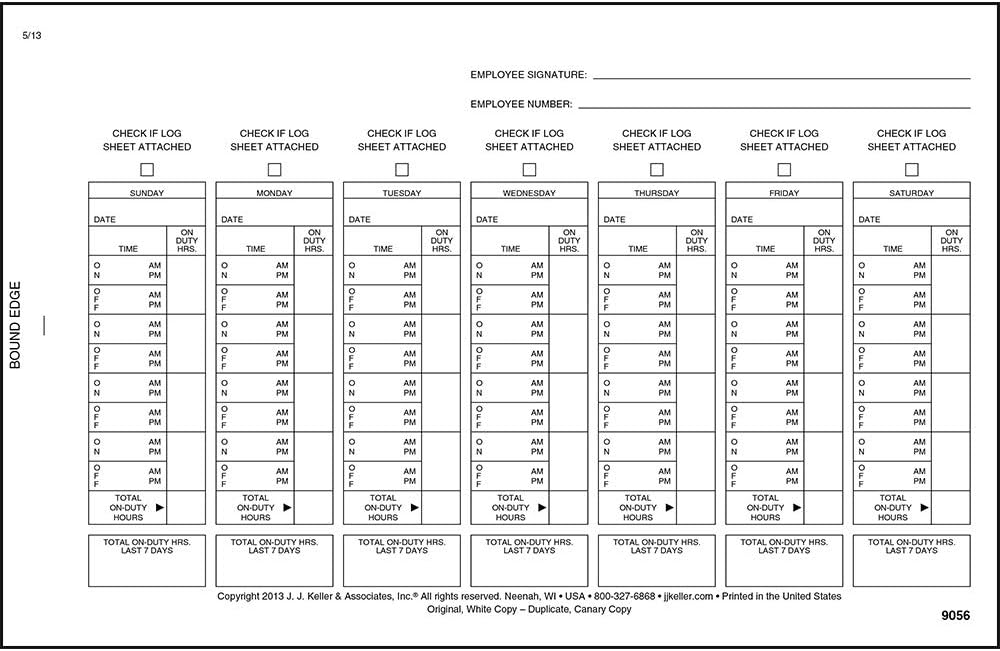 Driver Exemption Log Book 5pk. with Simplified Driver Vehicle Inspection Report