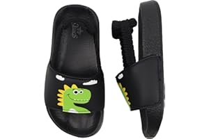 Otojaku Kids Flip Flops Sandals Toddler Boys Girls Sequin Slides Shower Beach Pool Shoes Slip on Summer Slippers with Back Strap