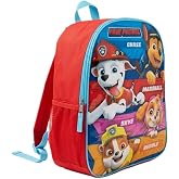 AI ACCESSORY INNOVATIONS Paw Patrol Kids Backpack, Girls &amp; Boys 15" School Book Bag Featuring Chase, Marshall, Skye, and Rubble, Red