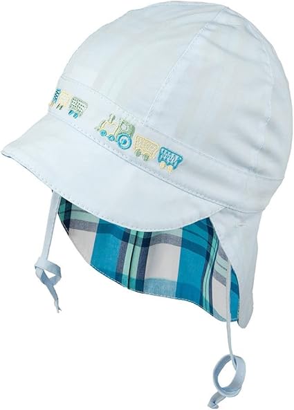 baby boy sun hat with ties