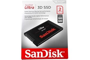 SanDisk Ultra 3D NAND 2TB Internal SSD - SATA III 6 Gb/s, 2.5 Inch /7 mm, Up to 560 MB/s - ‎SDSSDH3-2T00-G26