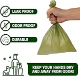Topfree Poo Bags Dog Waste 18 Rolls 180 Bags Leak Proof Green view 5