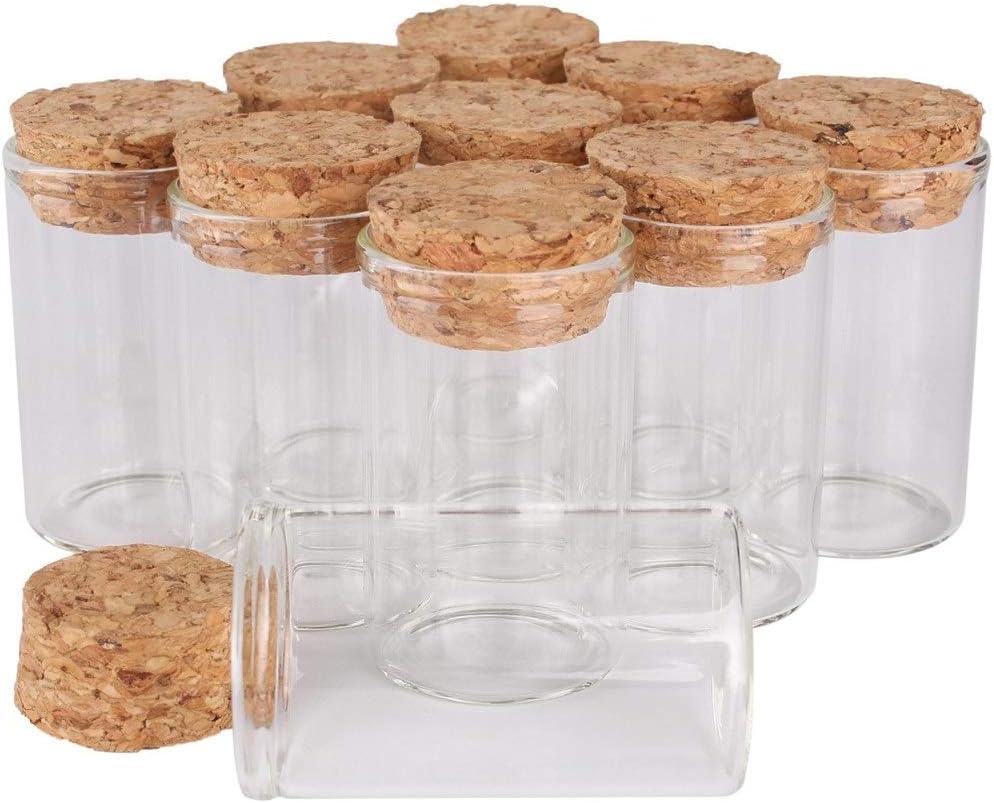 Auart YileizTest Tube 24 Pieces with Cork Stopper Spice