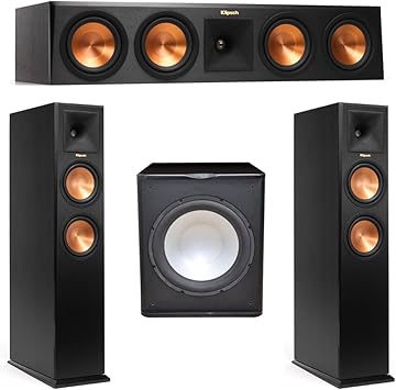 klipsch tower speakers with built in subwoofer