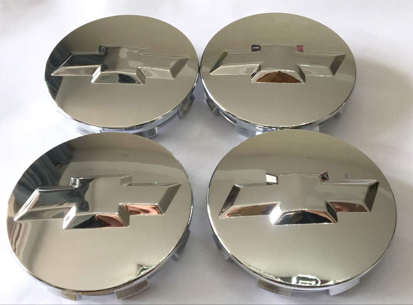 Autocaps Gosweet CV075 4X Brand NEW Four Pieces Chrome Wheel Center Hub Cap for Chevy 2005-2013 Chevrolet 3.25" Chrome Center Caps For 18" 20" 22" Wheels 9596403 US Fast Shipment: Automotive