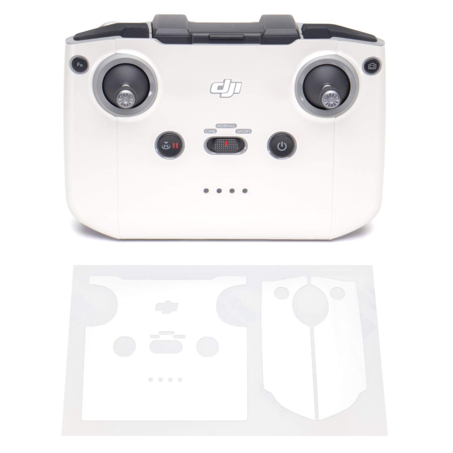 Wrapgrade Skin Sticker Set Compatible with DJI Mini 2 | Remote Controller (MADAGASCAR PEARL)