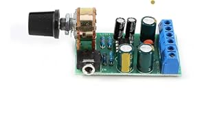 Zerodis TDA2822M Dual Channel Stereo Audio Amplifier Board, 1.8-12V, 3.5mm AUX Input Module Electronic Component Amplifier