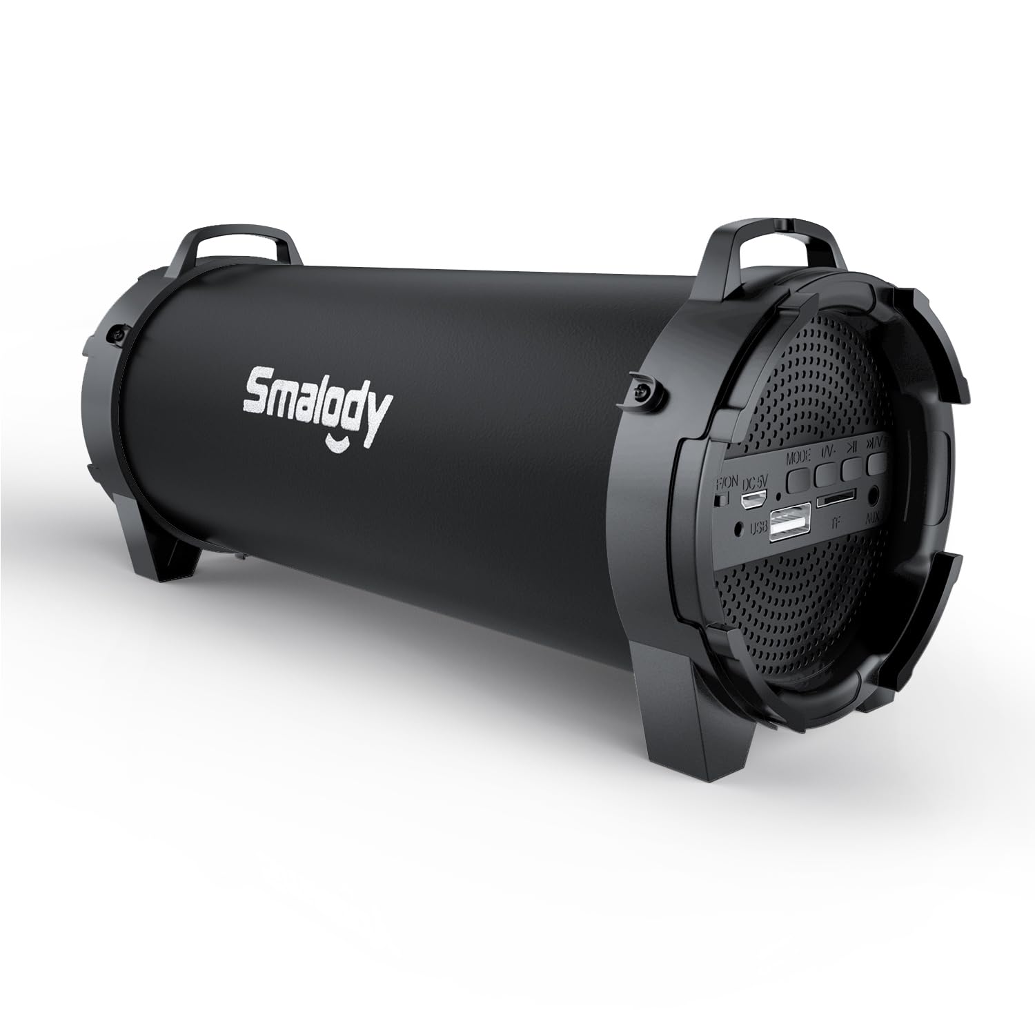 Smalody Portable Bluetooth Speaker, Louder Volume,Wireless Music Box Stereo Speakers with Strap Support USB/AUX Input, Built-in Mic for Outdoor Travel Camping