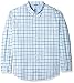 IZOD Men's Big and Tall Newport Long Sleeve Button Down Plaid Oxford Shirt