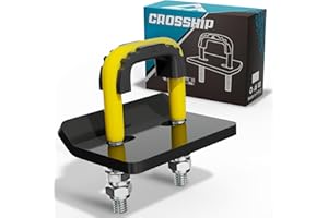 CROSSHIP Hitch Tightener for 1.25" and 2" Hitch - Anti Rattle Clamp, Heavy Duty Hitch Stabilizer Easy Installation, Reduce Movement On Hitch Mount Hitch Tray Cargo Carrier Bike Rack Trailer Ball,YE&BK