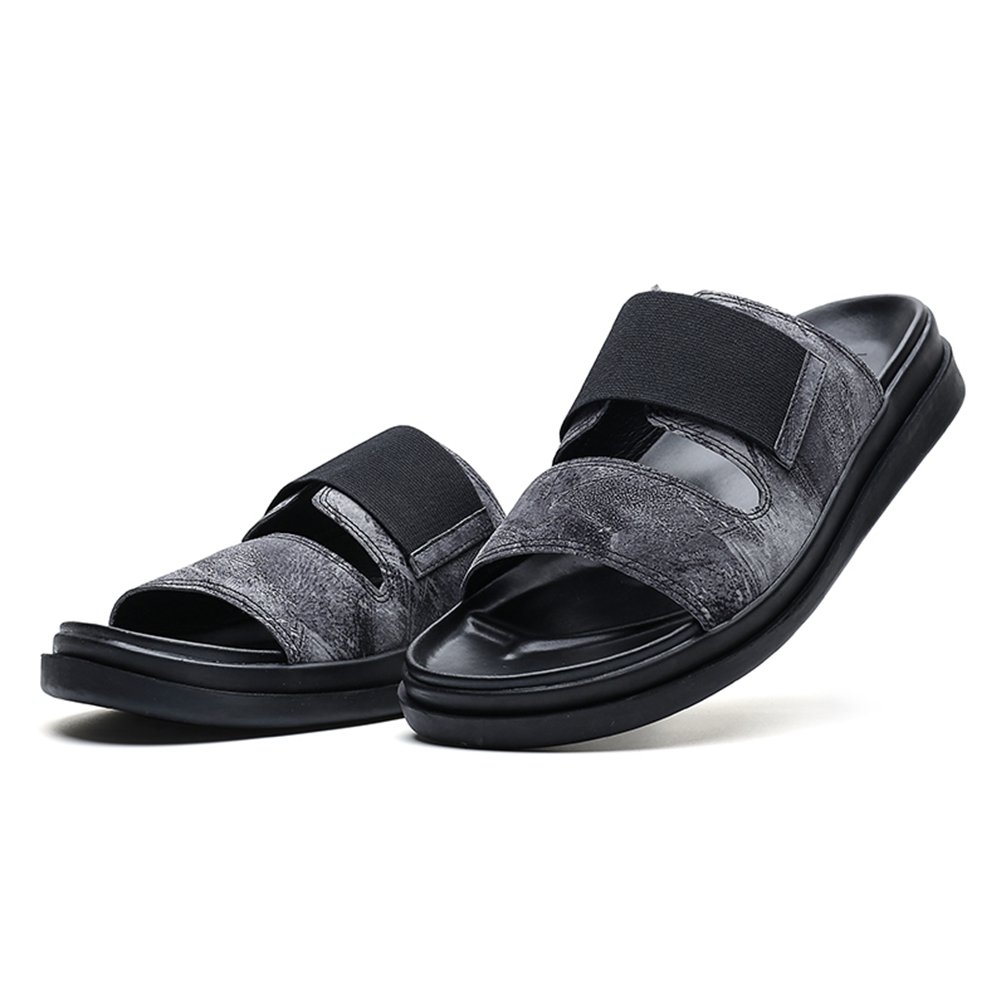 全ての Xinxikeji コンフォートサンダル メンズ ローマ風 おしゃれ 歩きやすい 快適 お兄系 内履き 外履き 高級感たっぷり 滑りにくい スリッパ アウトドア 厚底サンダル 黒 ブラック B0714mk5pf 24 0 Cm ブラック 訳ありセール格安 Bruken Cl