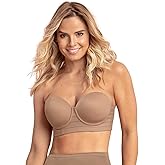 Leonisa Splendid – Underwire Longline No Pads Bra - Anti-Slip Strapless Lace Bras for Women