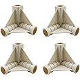 3-Way 16mm 5/8'' PVC Pipe connectors for outdoor grow tent and Plant Grow Tent, 3-Way PVC Pipe Fittings Build Heavy Duty Greenhouse Frame Furniture Connectors Tent Connections