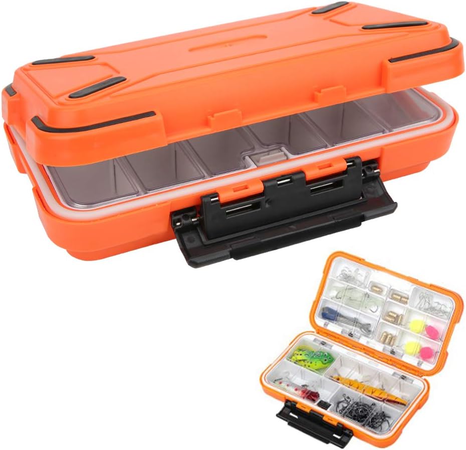 Yagosodee Fishing Lure Tackle Box, Fishing Tackle Storage Trays,ABS Waterproof Fishing Tackle Box Bait Lure Hooks Storage Case Organizer Container Accessory: Sports & Outdoors