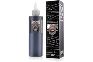 HAWINK Black Tattoo Ink 8oz (240ml) Vegan-Friendly USA Standard Pigment Tattoo Supplies Pure Black TI203-240-001