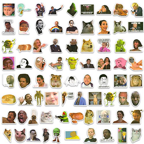 150PCS Trendy Meme Stickers,Funny Stickers Pack for Hydro Flask, Water Bottle, Laptop, Waterproof Vinyl Stickers for Adults,Teens, Boys, Girls