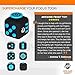 Fidget Cube by FidgyFidge | Anti-Stress Cube, Anxiety Toy, ADHD Fidget Toy for Better Focus and Stress Relief (Blue)