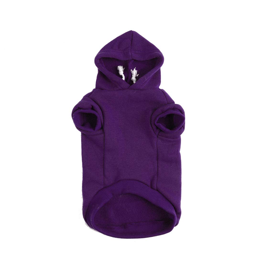 sourcing map Dog Hoodie Dog Sweatshirt Dog Soft Jumper, Warm and Lightweight Dog Winter Coat, Easy to Wear Dog Clothes (M, Purple)