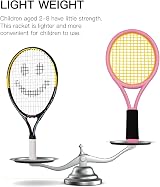 Crefotu Kid Tennis Racket Set with Bag 17in Plastic Rackets 2pc view 4