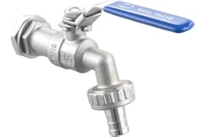 TIANTIANUP 1/2 Inch Stainless Steel 304 Ball Valve Weldless Bulkhead for Home Brewing Kettle Building Home Brew Kettle Mash Tun