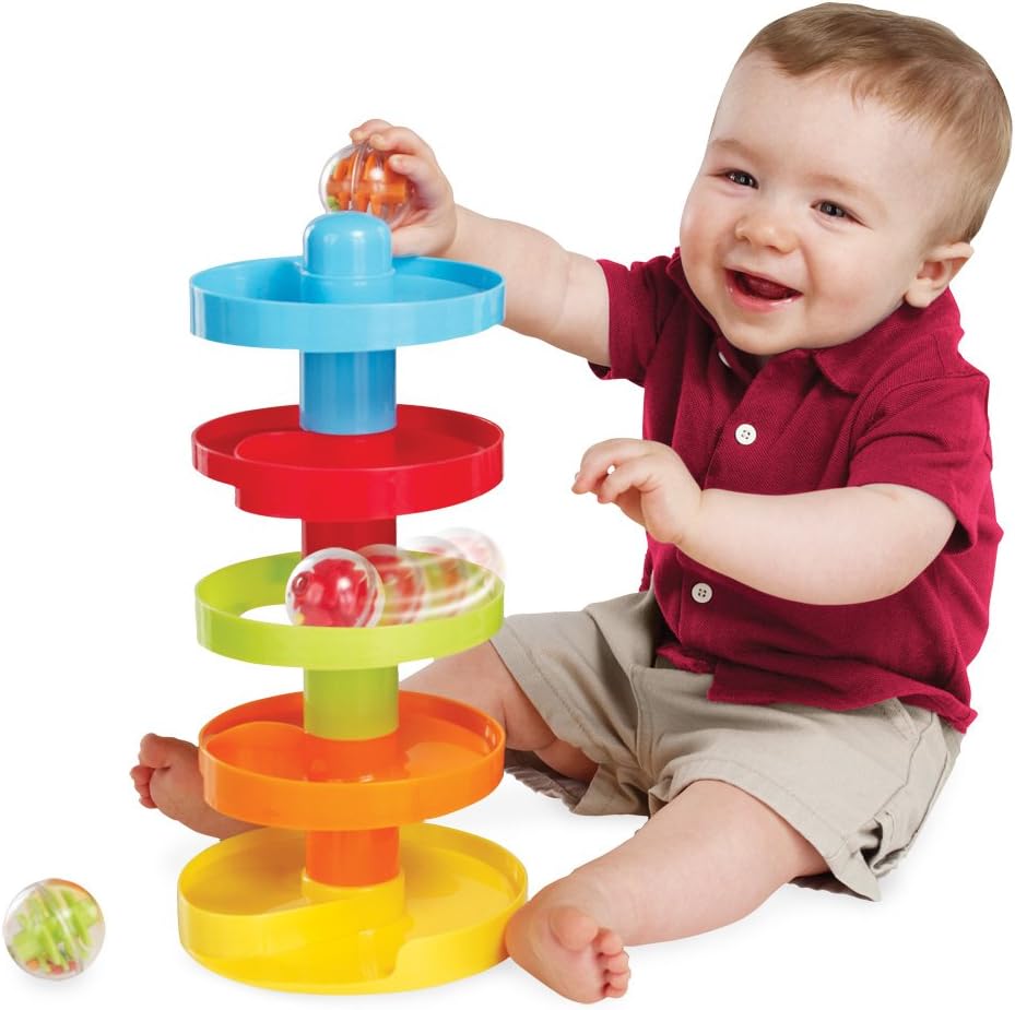 roll and swirl ball ramp