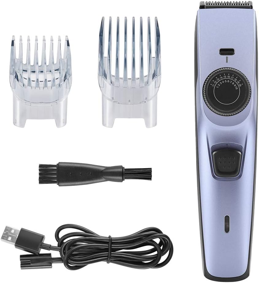 Professional Hair Clippers,Rechargeable Cordless Clippers Hair Trimmer Waterproof Electric Beard Trimmer Haircut Kit with 1-10mm Adjustable knob for Men and Family Use (Hair Clippers)