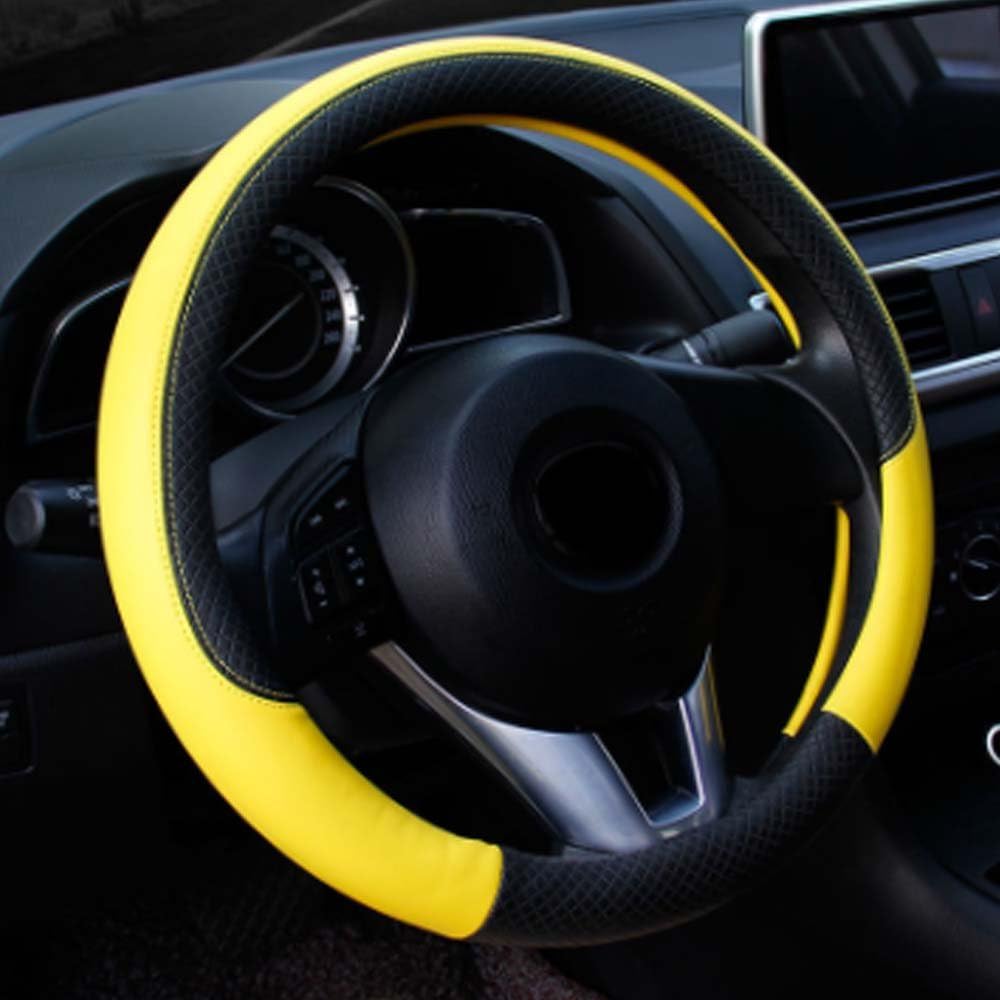 38cm 15" Breathable Antislip Embossing Leather Car