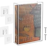 Acrylic Wall Mount Bible Display Case, Vertical &amp; Horizontal, 10.25 x 7.25 x 2 inch