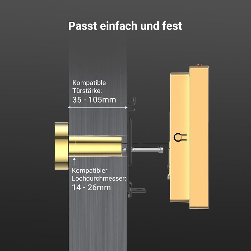 CP2 Gold 2MP kabellose Video-Türklingel mit 4.3" Farb-Touchscreen