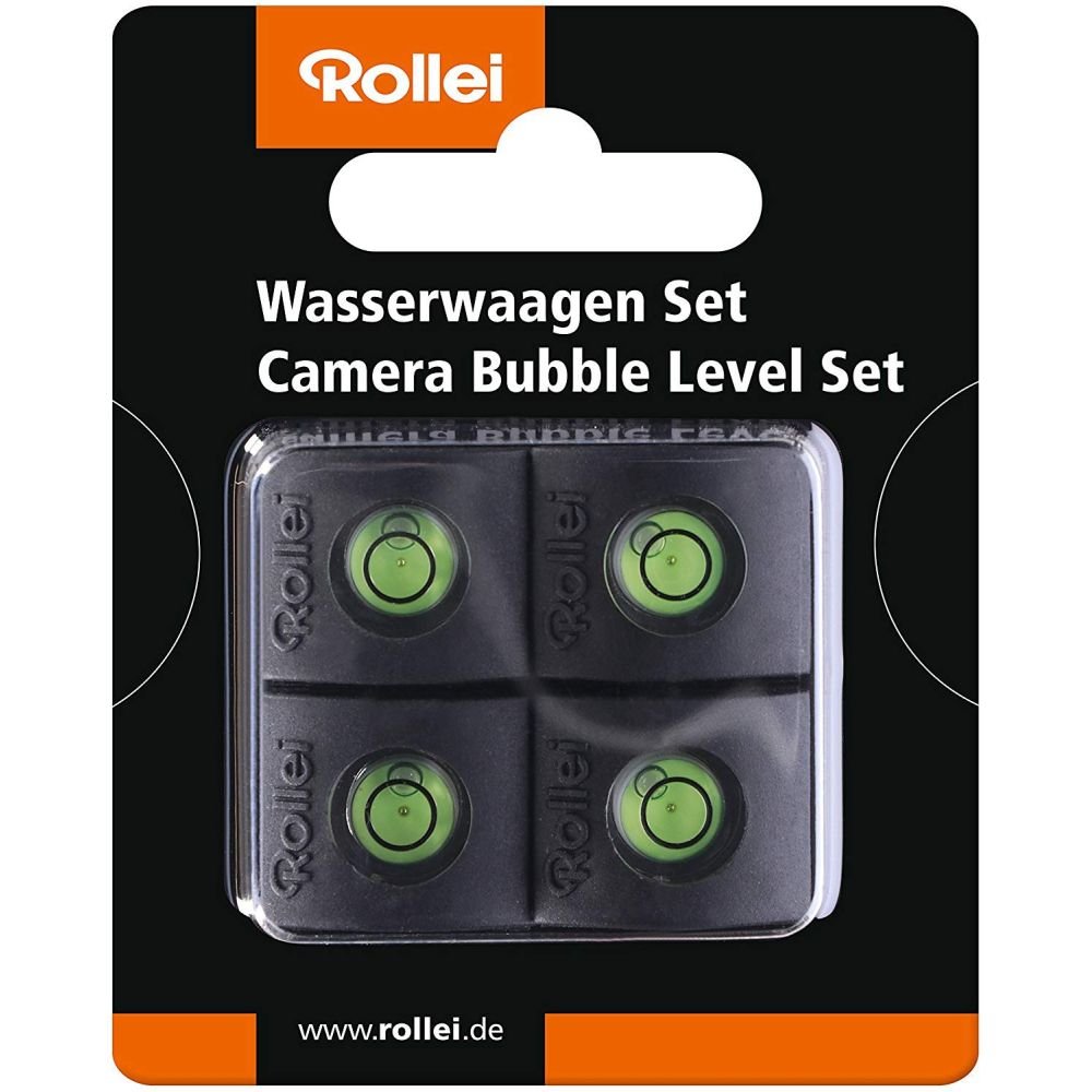 Rollei Spirit Level Set - Clip-on Spirit Level for Correct Camera Alignment for Hot Shoe (Pack of 4)