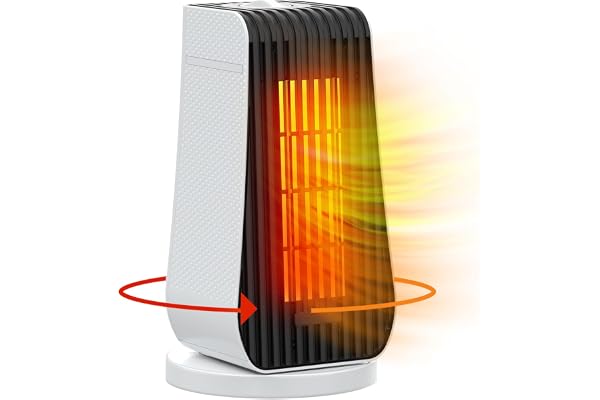 Qoosea Space Heaters for Indoor Use Electric Oscillation Portable Electric Space Heater Ceramic Heater with Thermostat Fast H