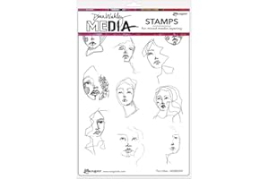 VAESSEN CREATIVE Dina Wakley MEdia Stamp - The Littles