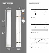 Qsmile 4FT LED Batten Light 4 Pack 32W 6500K 3550lm PC Body Indoor view 4