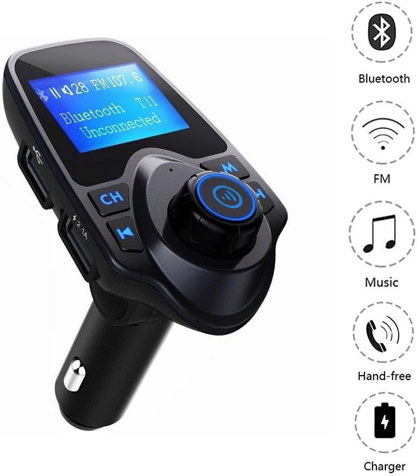 Winnes FM Transmitter, Bluetooth FM Transmitter Car Radio Adapter Car
