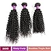 FeiBin Brazilian Hair Afro Kinky Curly Virgin Hair 3 Bundles Human Hair Weave Extensions 100% Unprocessed Healthy Natural Color Mix Length 18