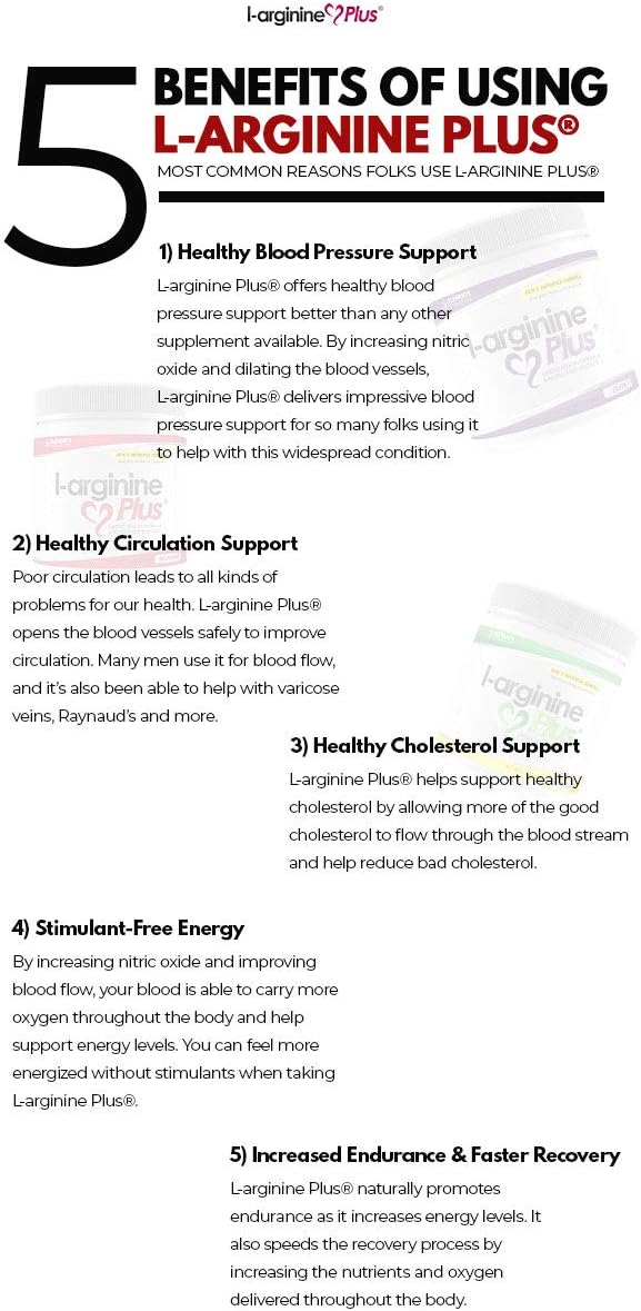 Amazon Com L Arginine Plus The Most Effective L Arginine
