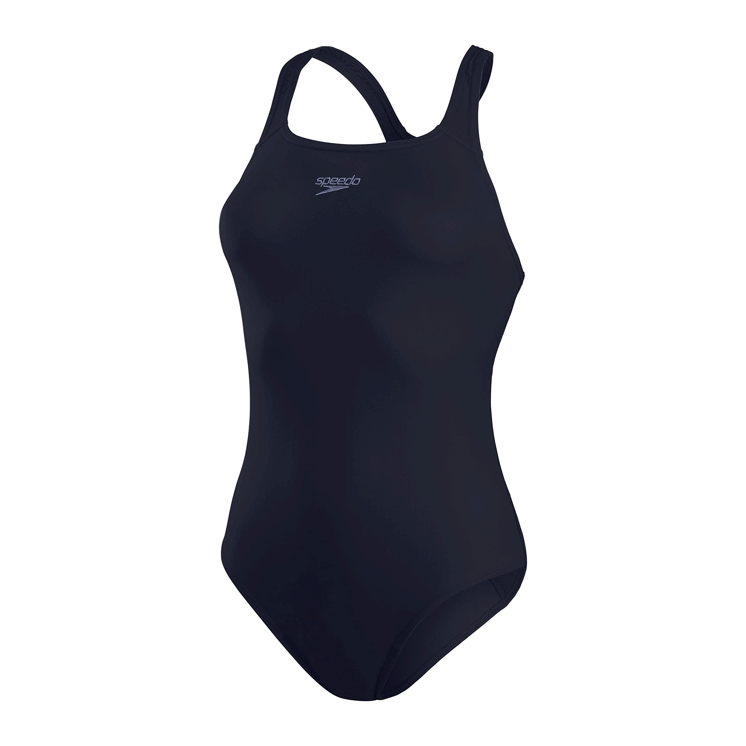 Speedo Women's Eco Endurance+ Medalist | Athletic Fit | Clasic Design| Recycled Fabric | Chlorine Resistant | Extra Flexibility, True Navy, 2828